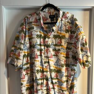 Harbor Bay Men's Multicolor Tropical Shirt